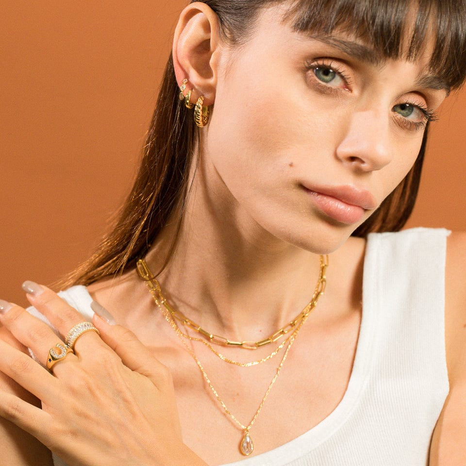 Gold Paper Clip Chain