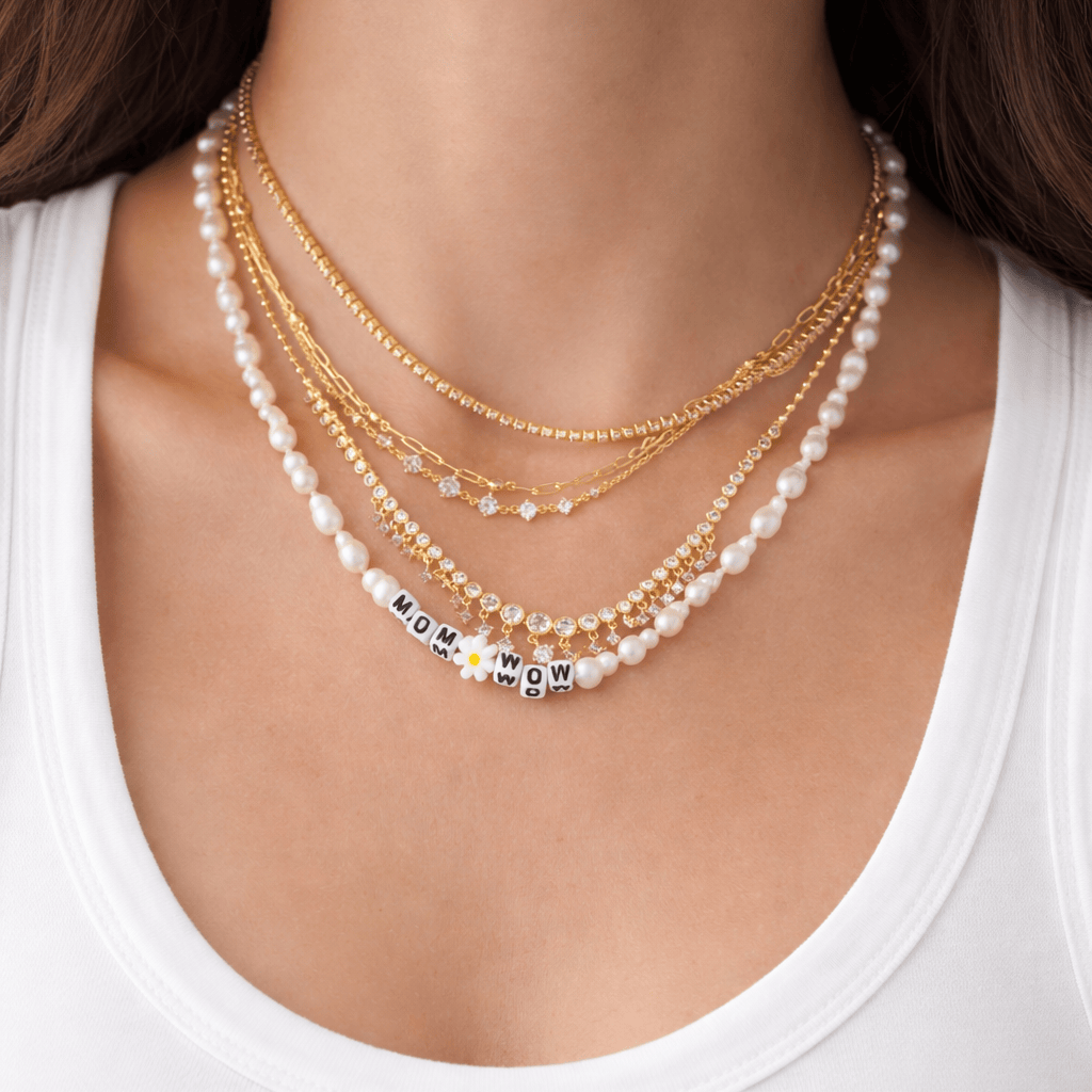 Handmade Baroque Pearl Mom Wow Necklace