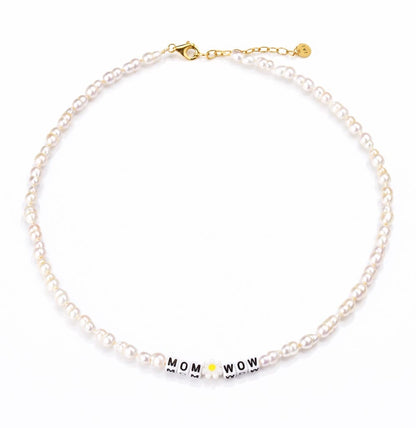 Handmade Baroque Pearl Mom Wow Necklace