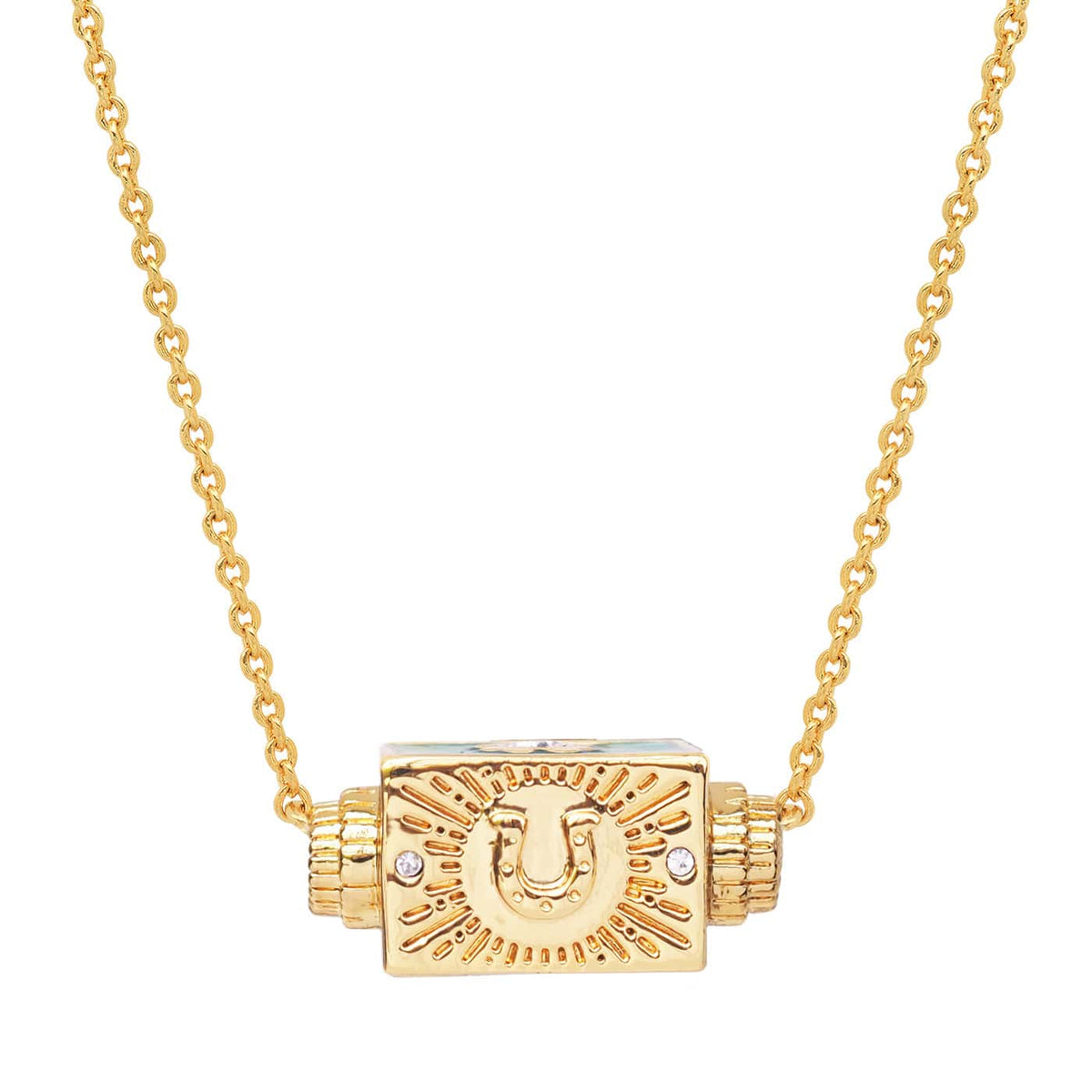 Lucky Clover Spinner Necklace