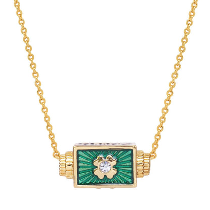 Lucky Clover Spinner Necklace