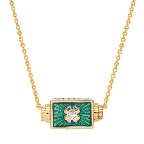 Lucky Clover Spinner Necklace