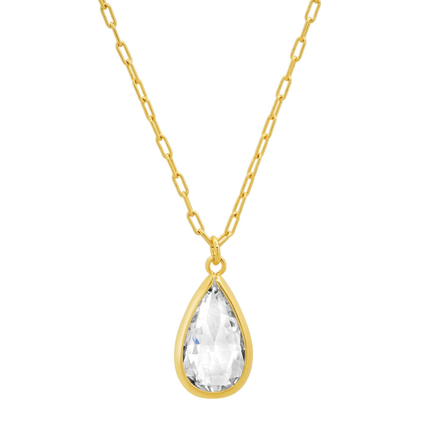 Pear Shaped CZ Necklace