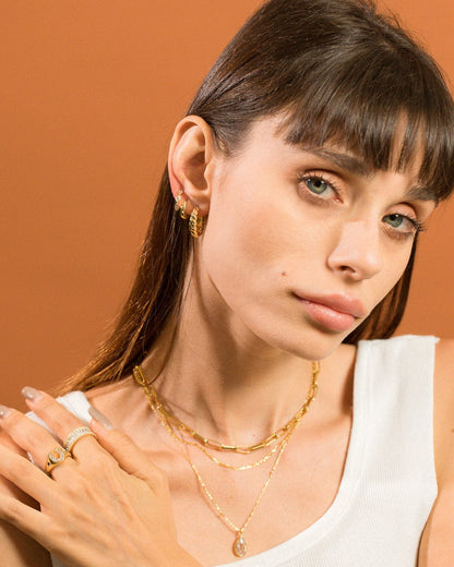 Pear Shaped CZ Necklace