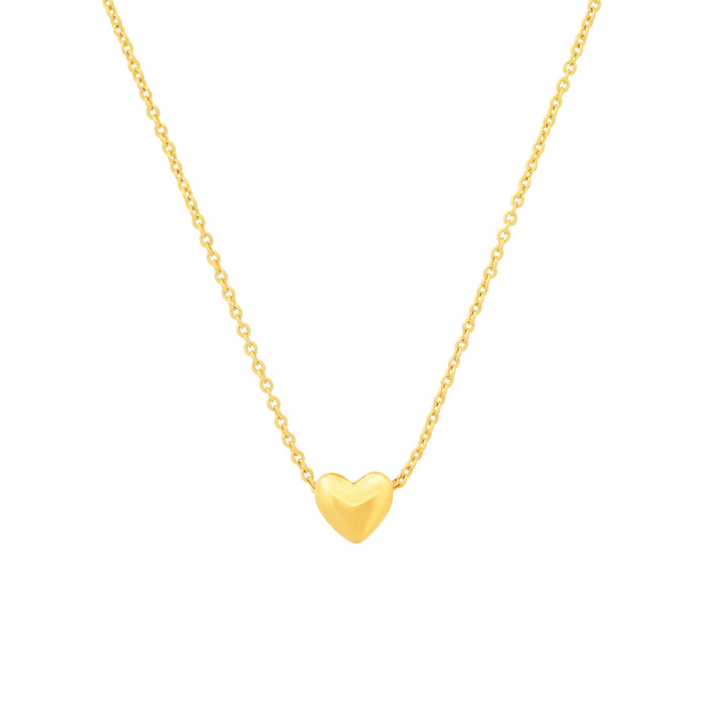 Petite Puffed Heart Necklace