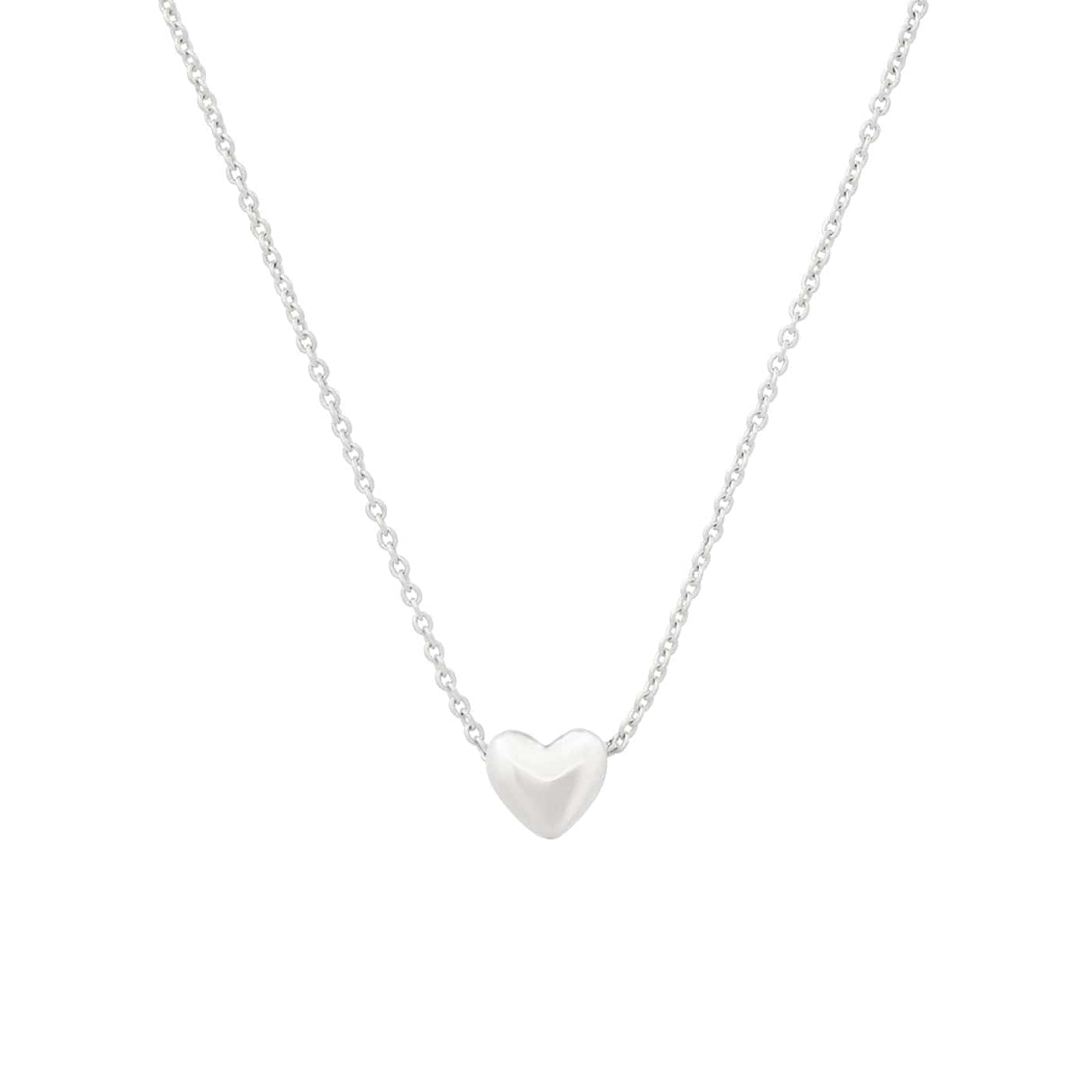 Petite Puffed Heart Necklace
