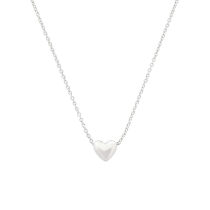 Petite Puffed Heart Necklace