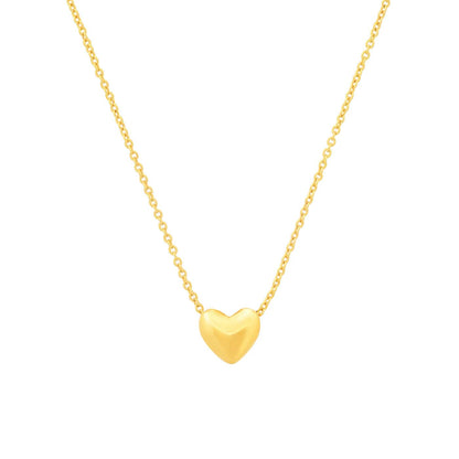 Puffed Heart Necklace