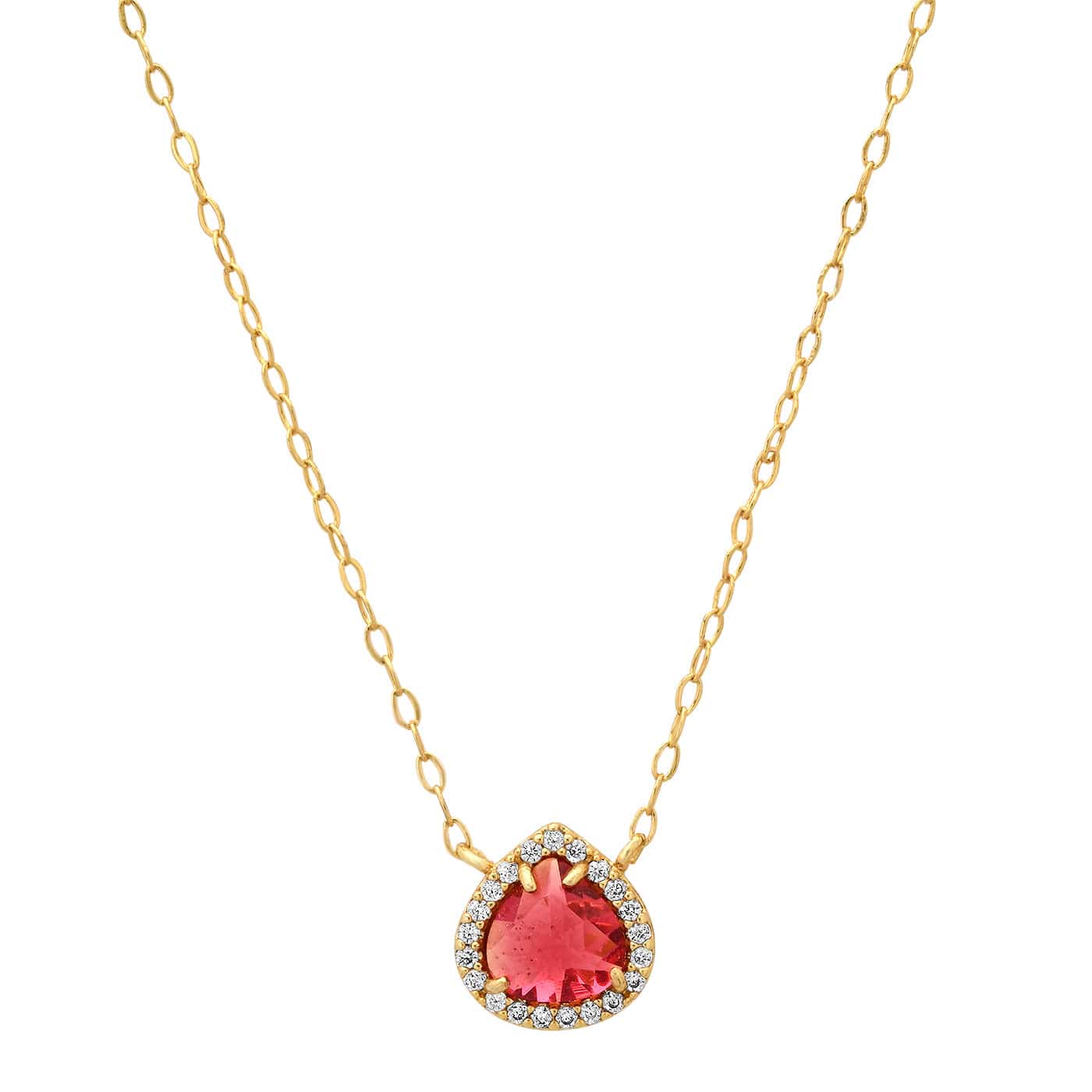 Radiant Ruby Pendant Necklace