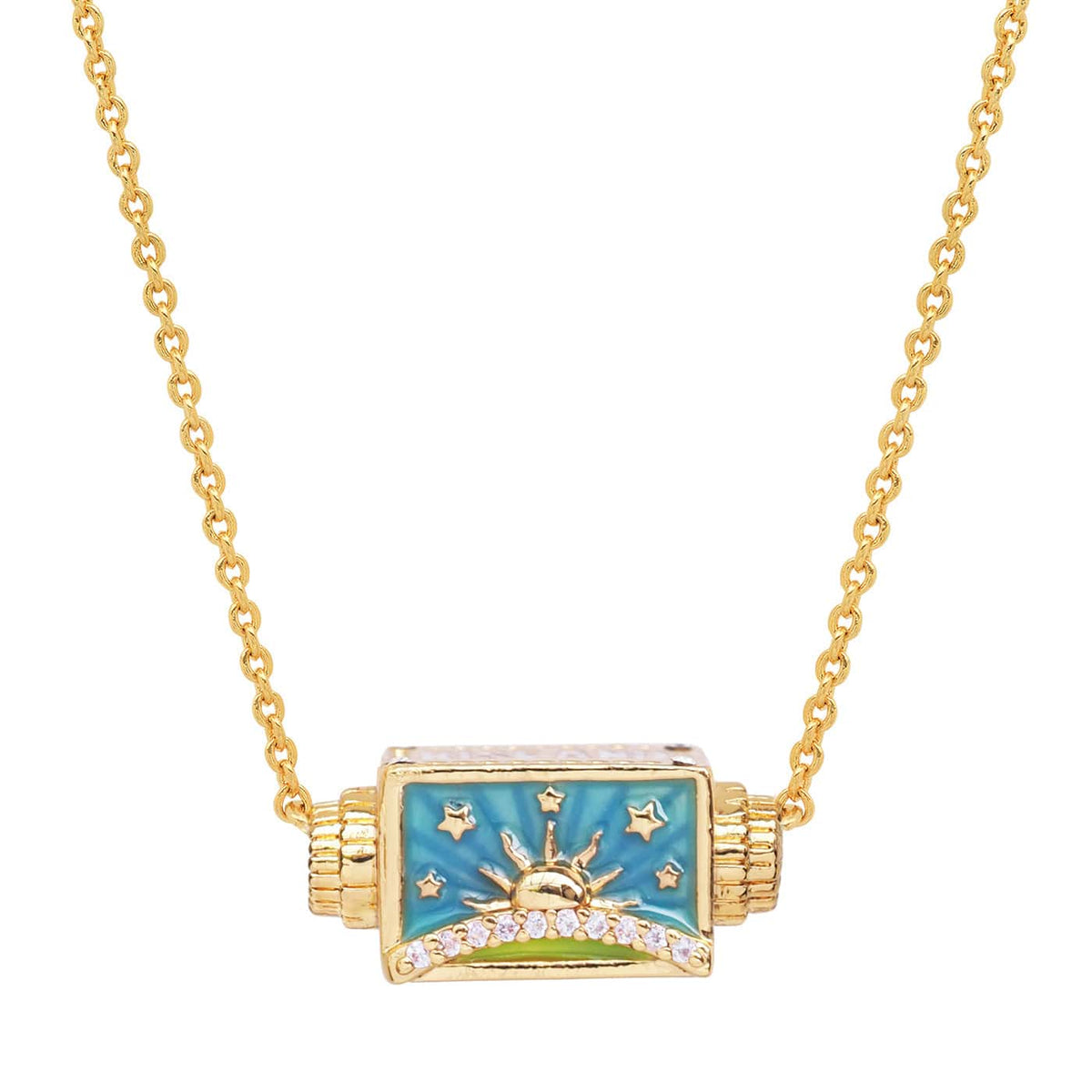 Sunset Peaks Spinner Necklace