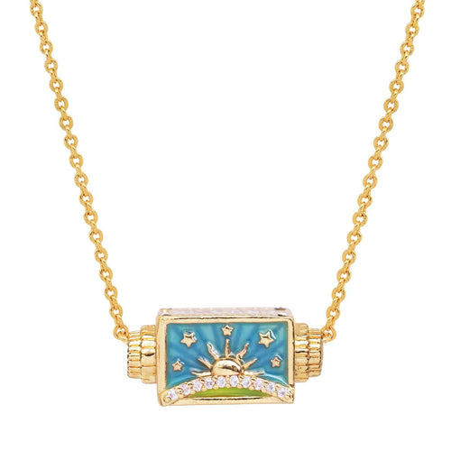 Sunset Peaks Spinner Necklace