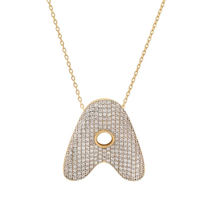 Twinkling Monogram Charm Necklace