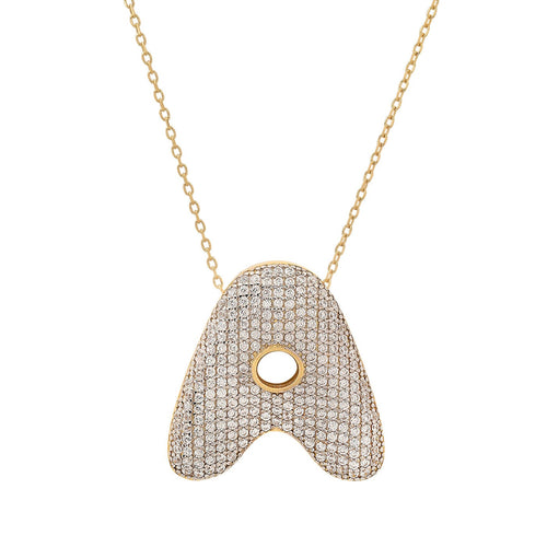 Twinkling Monogram Charm Necklace