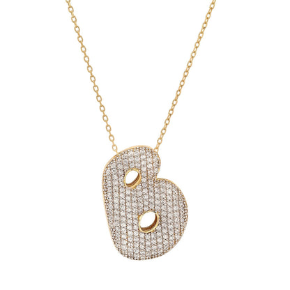 Twinkling Monogram Charm Necklace