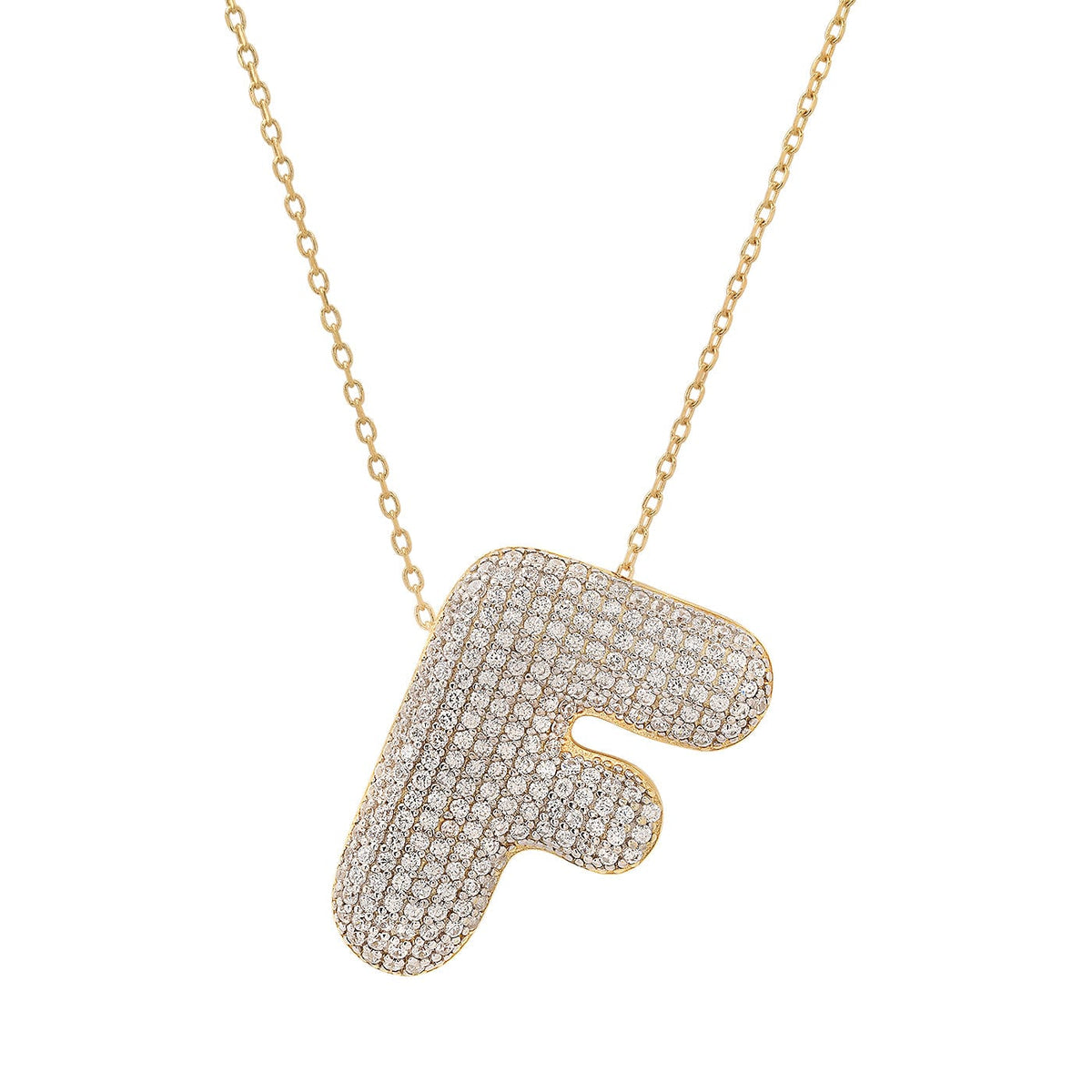 Twinkling Monogram Charm Necklace