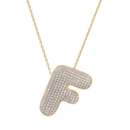 Twinkling Monogram Charm Necklace