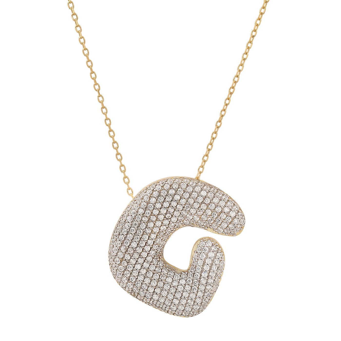 Twinkling Monogram Charm Necklace