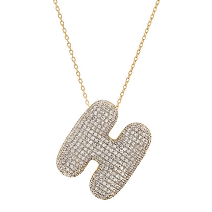 Twinkling Monogram Charm Necklace