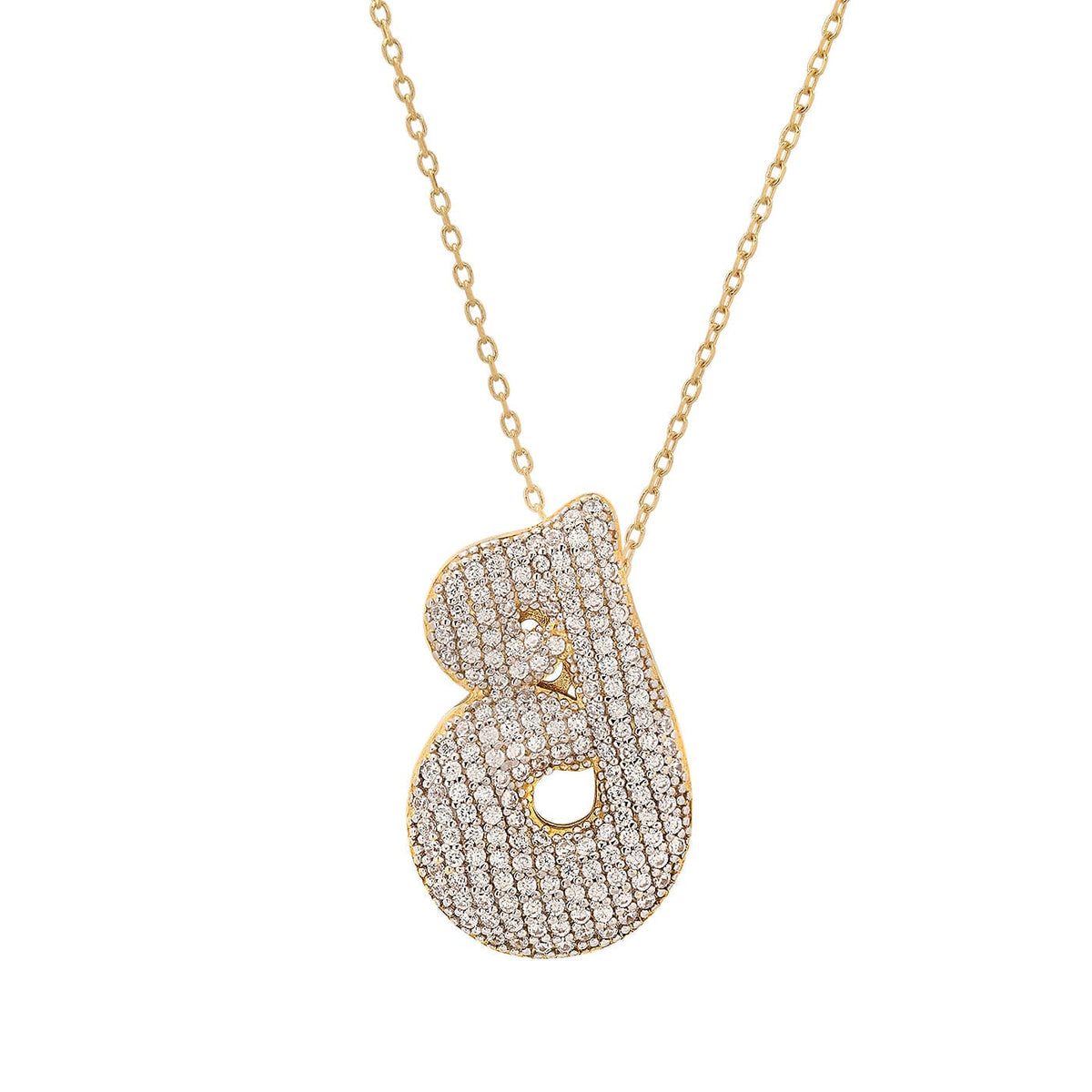 Twinkling Monogram Charm Necklace