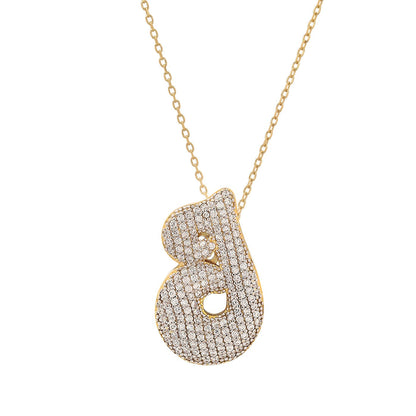 Twinkling Monogram Charm Necklace