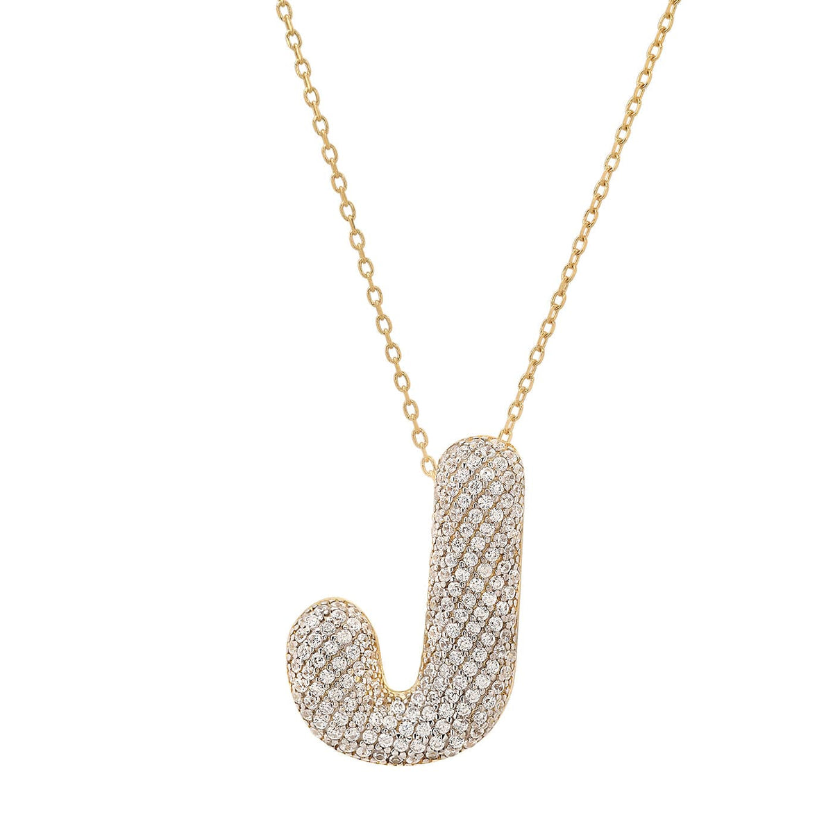 Twinkling Monogram Charm Necklace