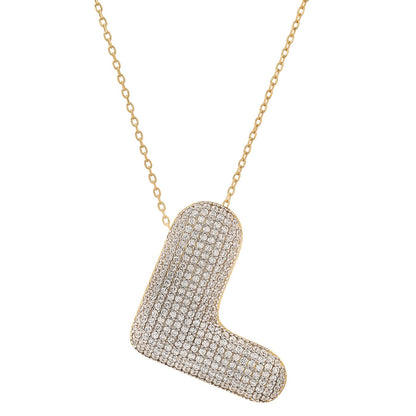 Twinkling Monogram Charm Necklace