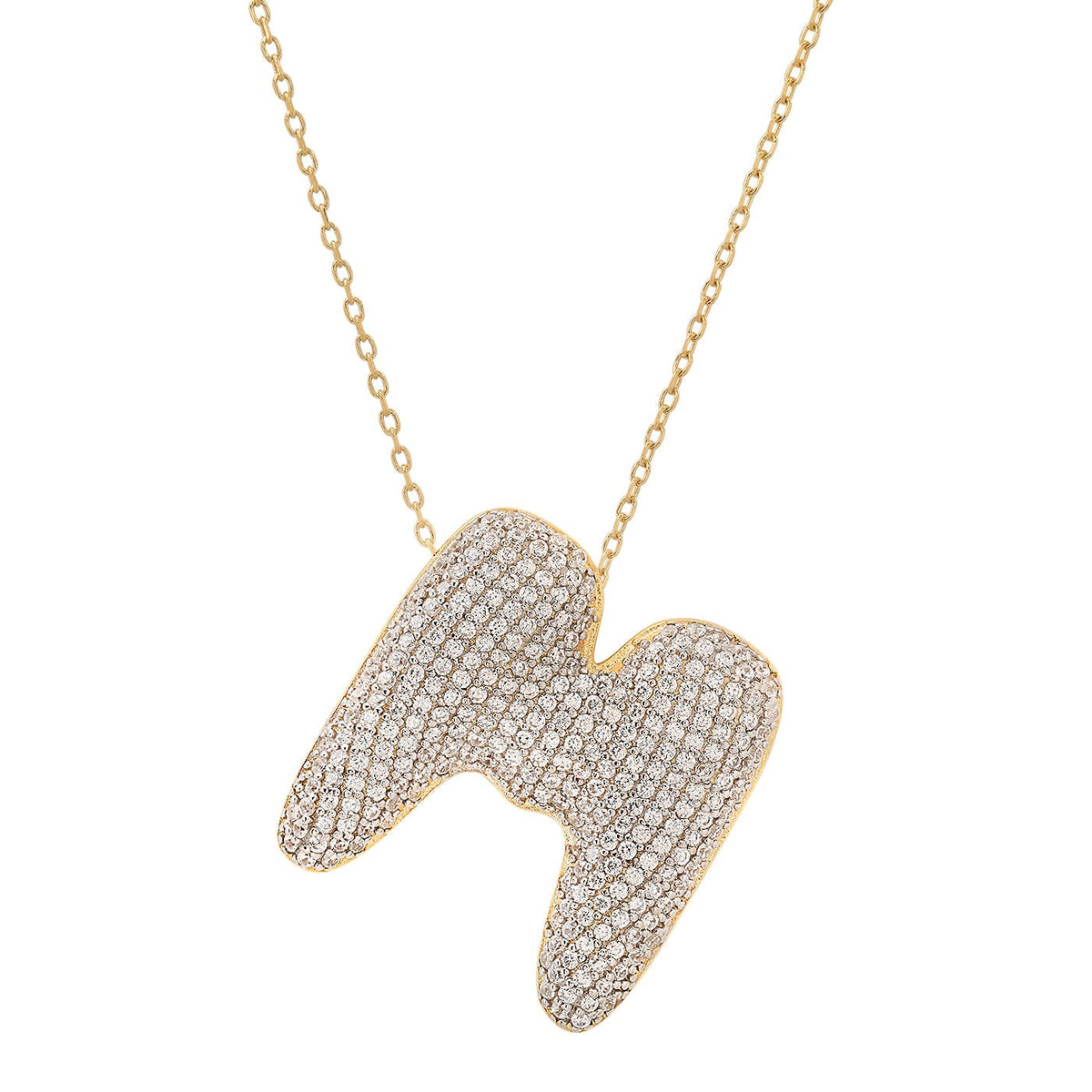 Twinkling Monogram Charm Necklace