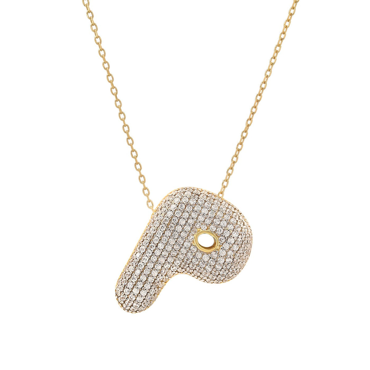 Twinkling Monogram Charm Necklace