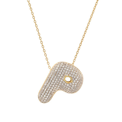 Twinkling Monogram Charm Necklace