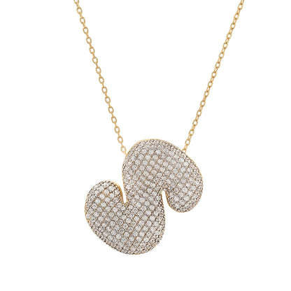 Twinkling Monogram Charm Necklace