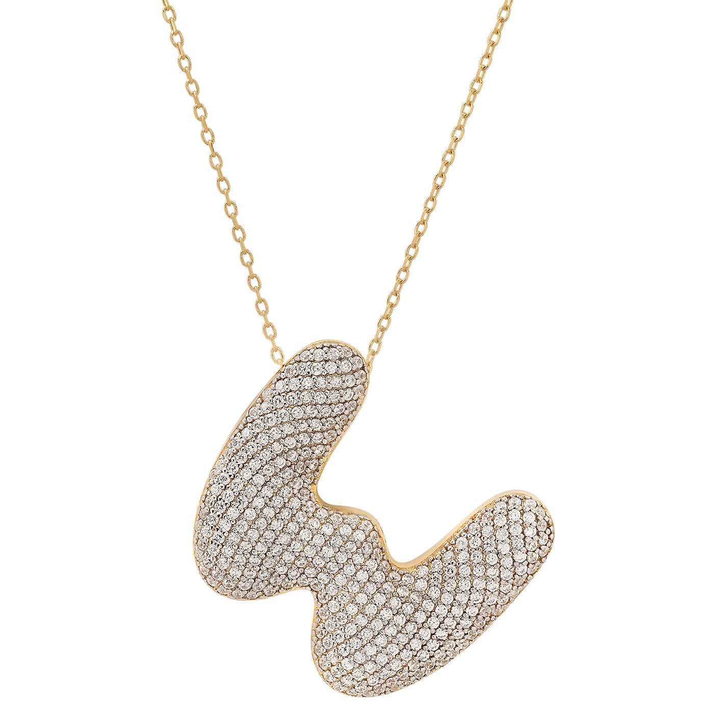 Twinkling Monogram Charm Necklace