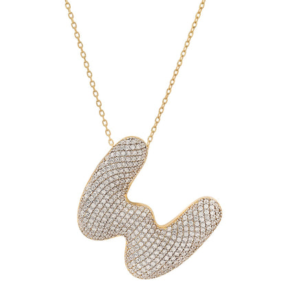 Twinkling Monogram Charm Necklace