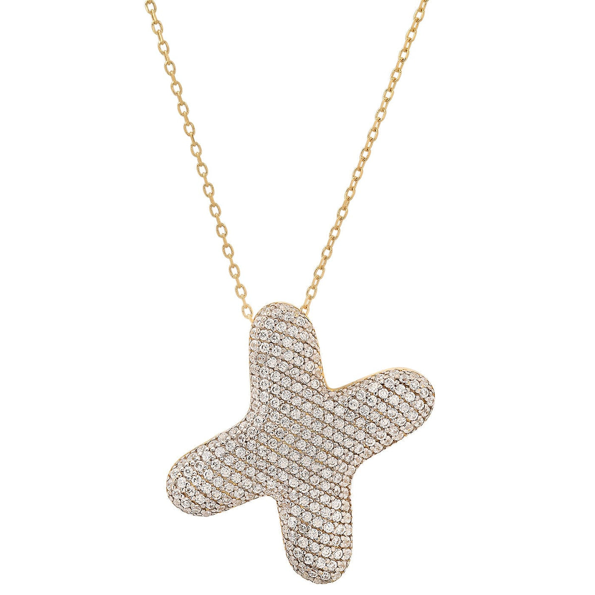 Twinkling Monogram Charm Necklace