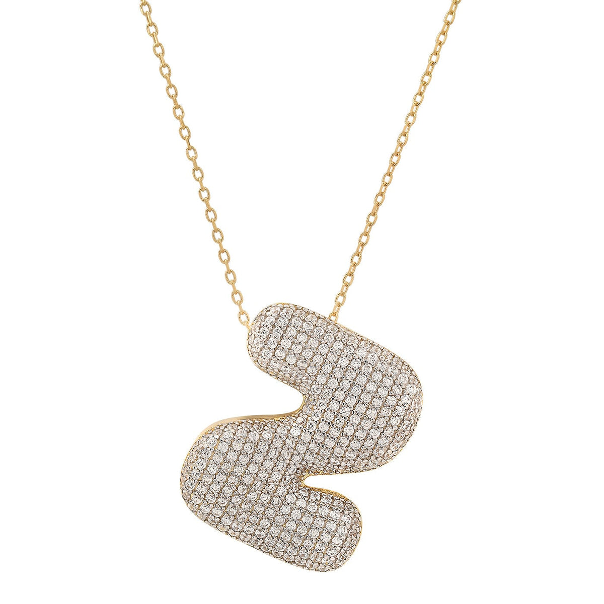 Twinkling Monogram Charm Necklace