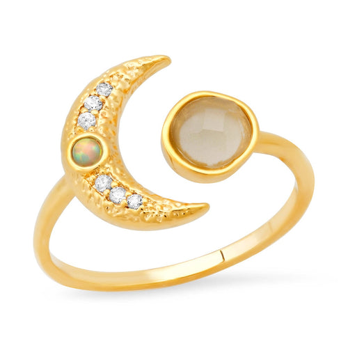 Celestial Glow Opal Ring