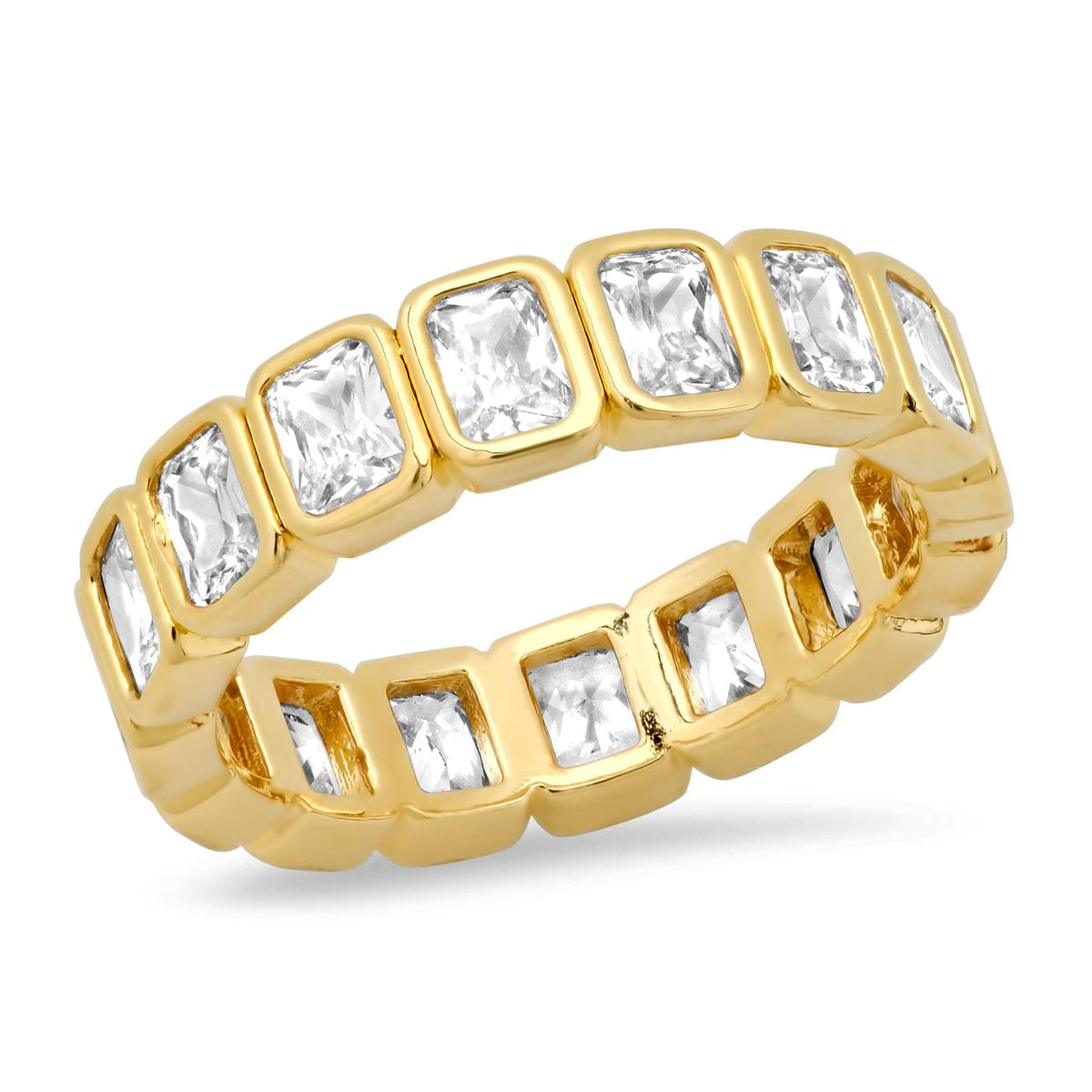 Emerald Cut Eternity Band