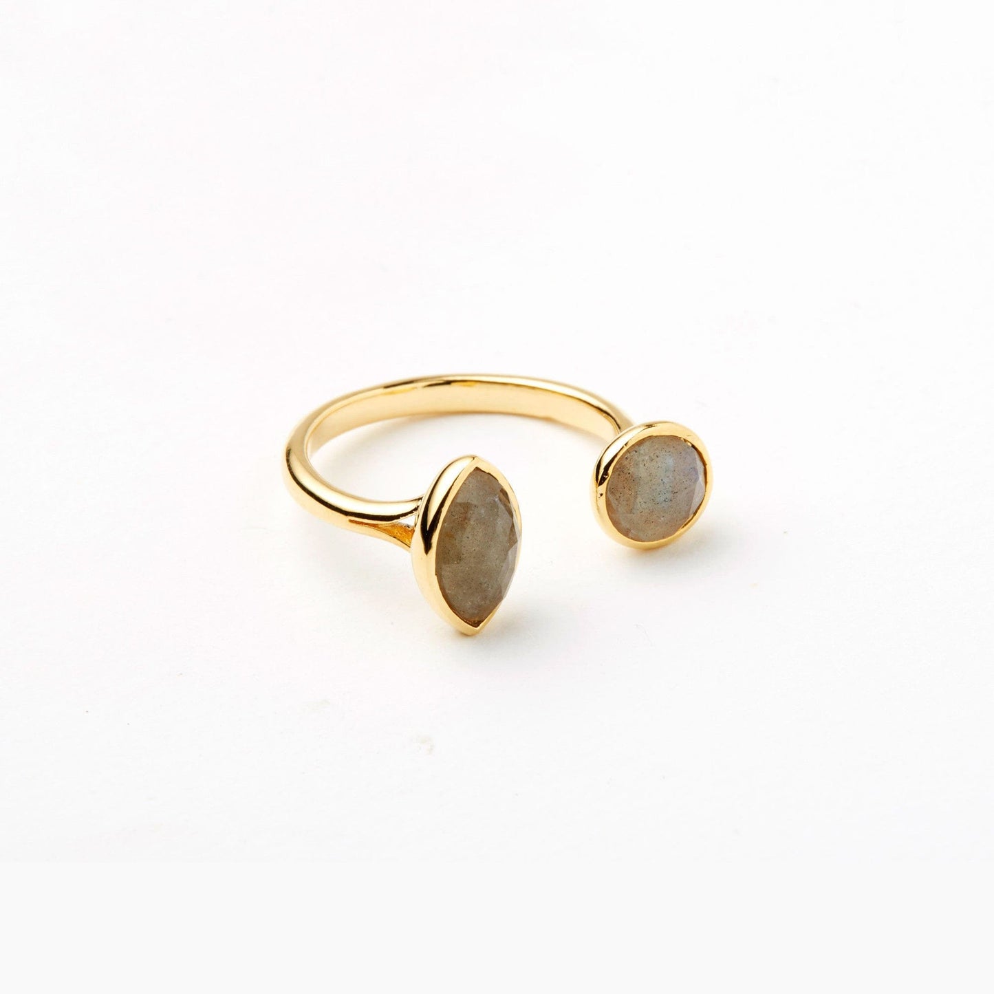 Duo Stone Open Ring