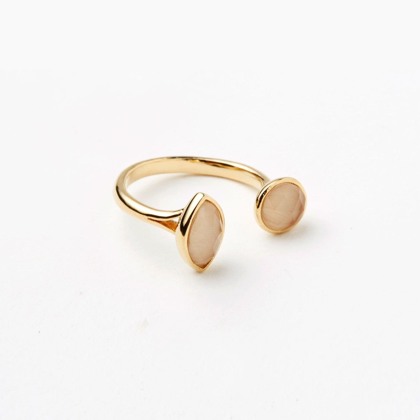 Duo Stone Open Ring