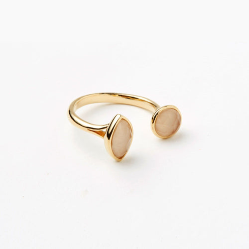 Duo Stone Open Ring