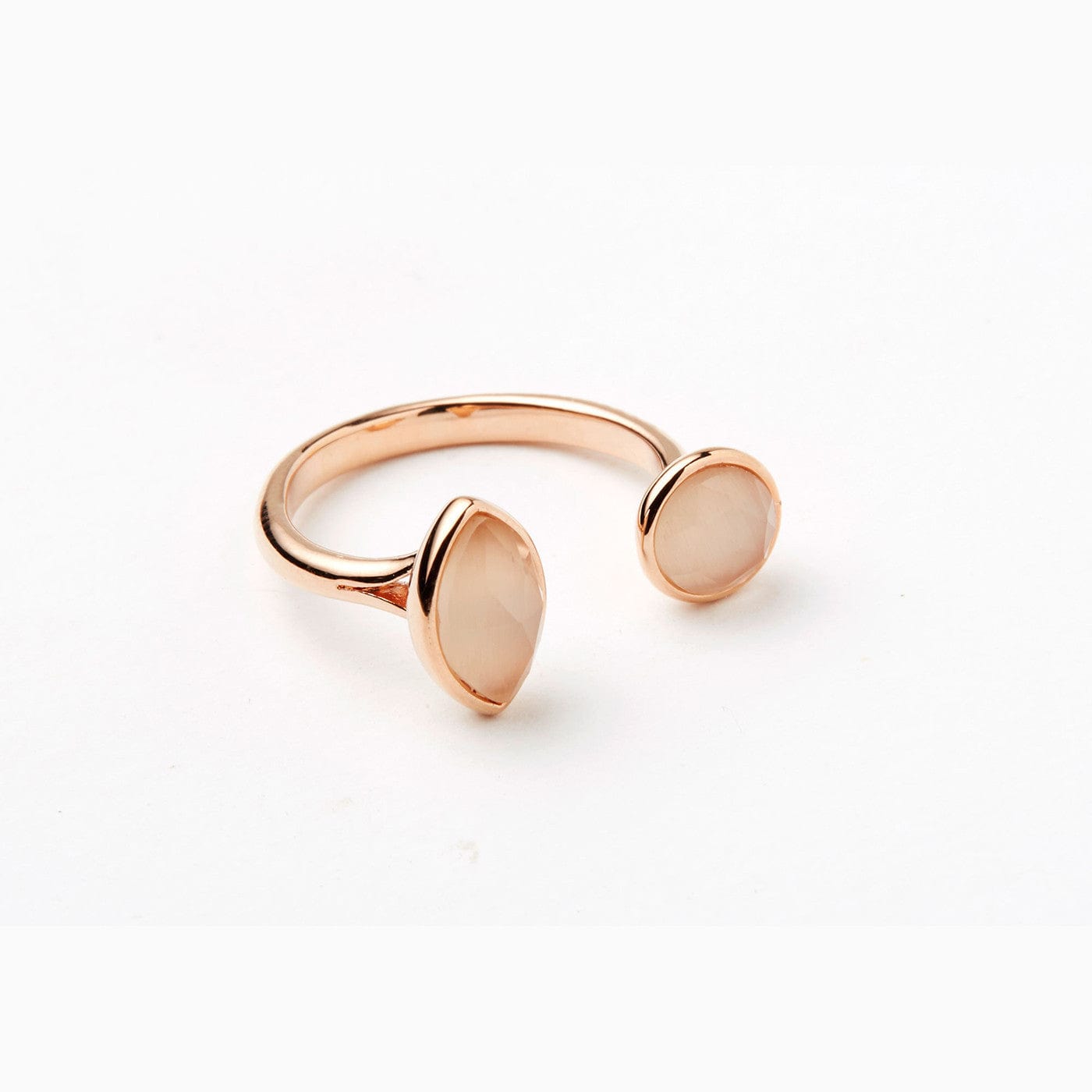 Duo Stone Open Ring