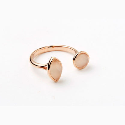 Duo Stone Open Ring