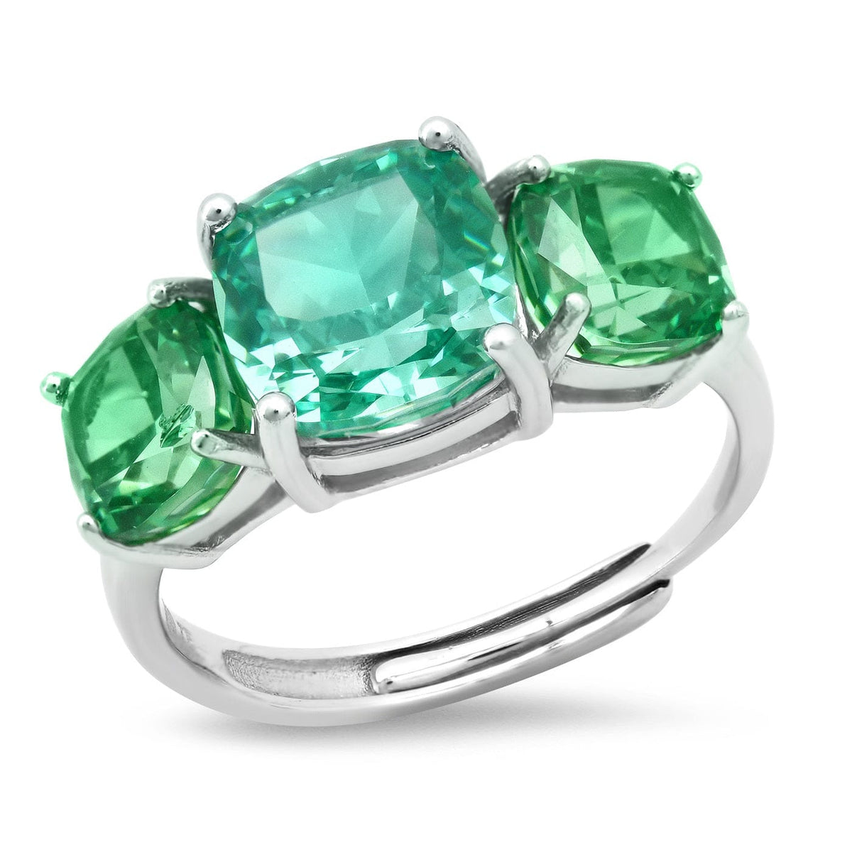 Round Three Stone Ring