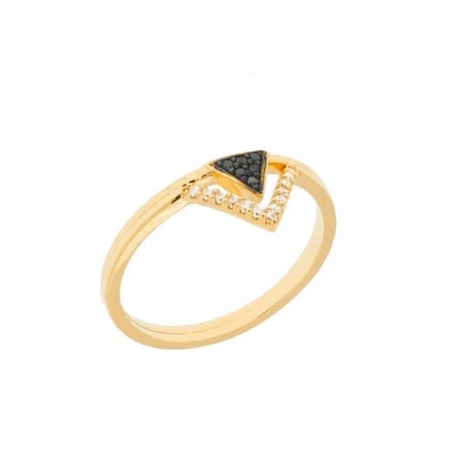 Triangle Duo Ring | Set of Two