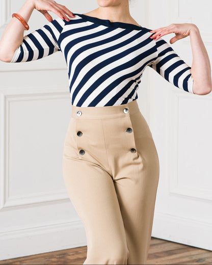 1930s Sailor Pants - Tan