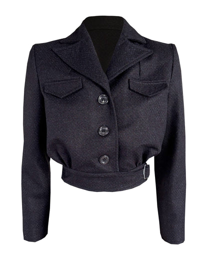 1940s Utility Buckle Jacket - Derby Wool