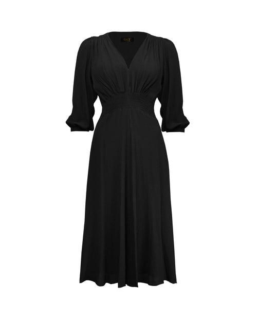 1930s Vera Dress - Black